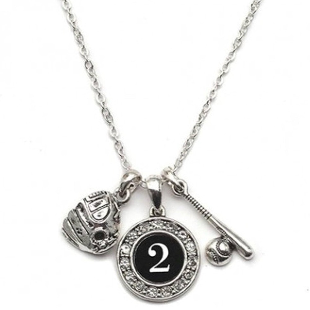 Baseball Charm Necklace #2 | Silver Tone Sports Pendant | 18” Chain | NWOT